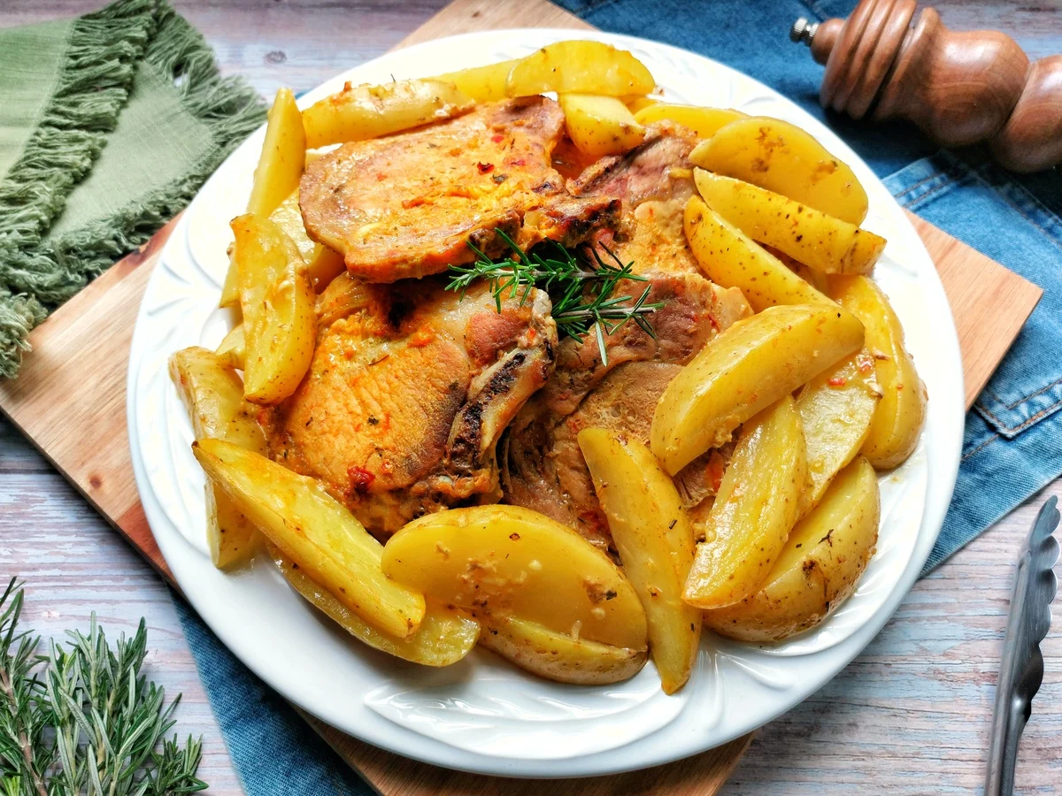 Bisteca Suína de forno