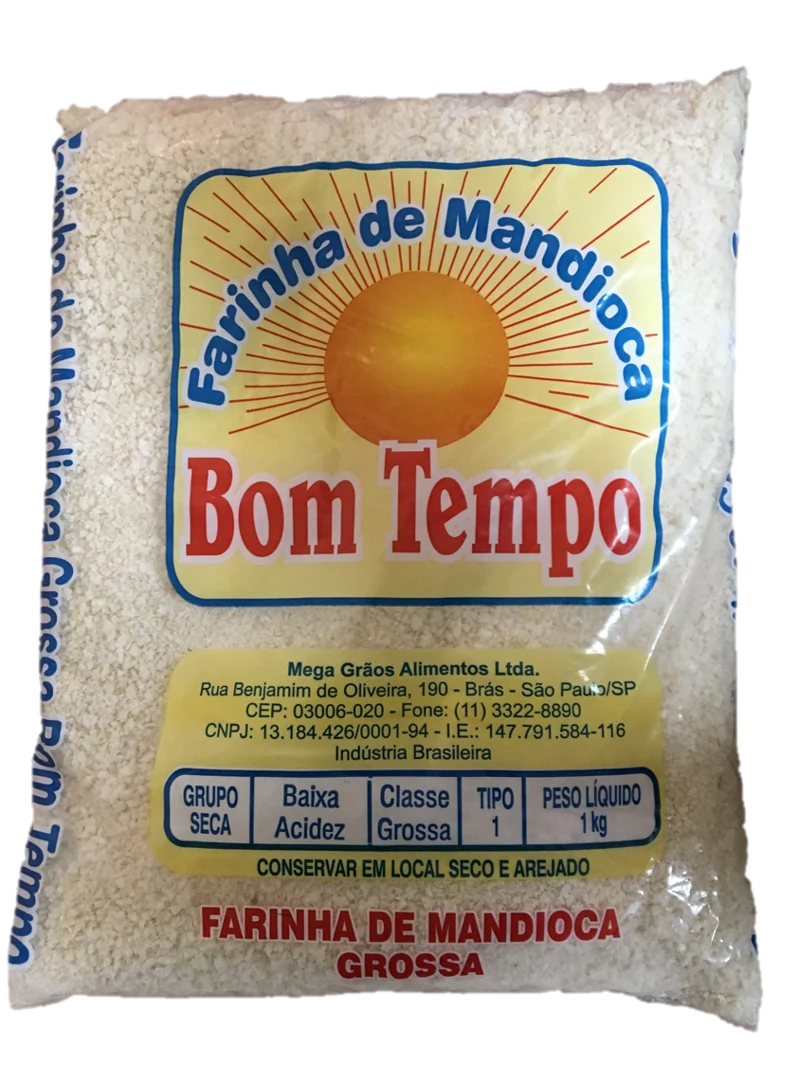 Farinha de Mandioca Grossa Bom Tempo 1kg