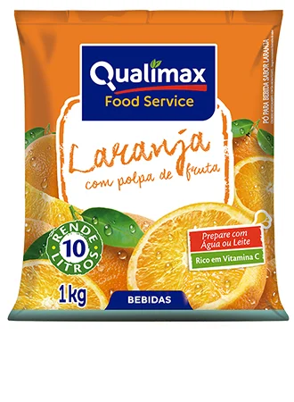 Suco Em Pó Laranja 1kg Qualimax