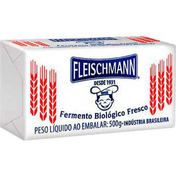 Fermento Biológico Fresco Fleischmann 500G