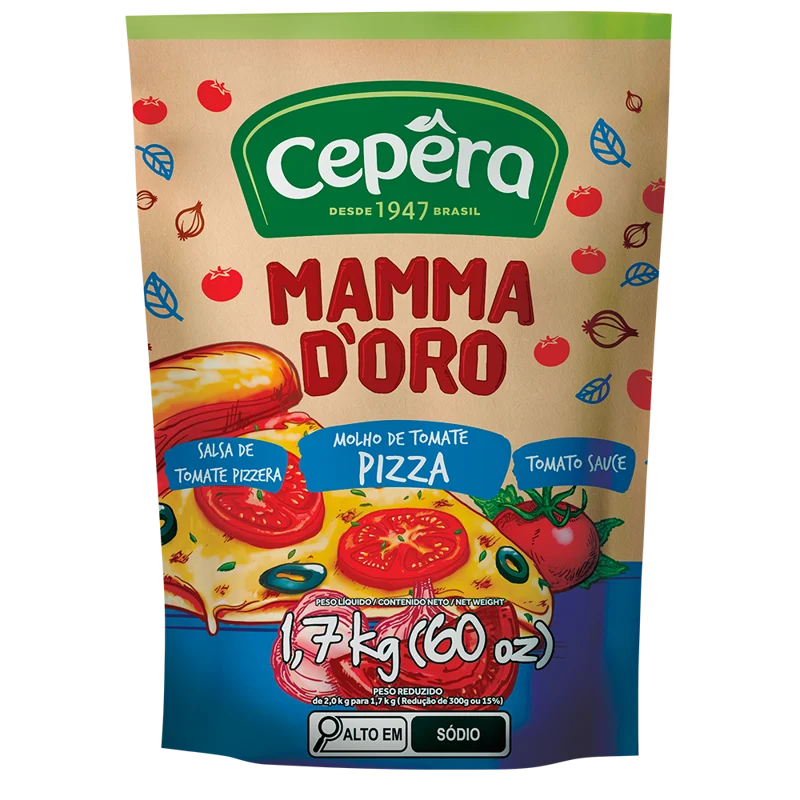 Molho de Pizza CEPERA 1,7kg