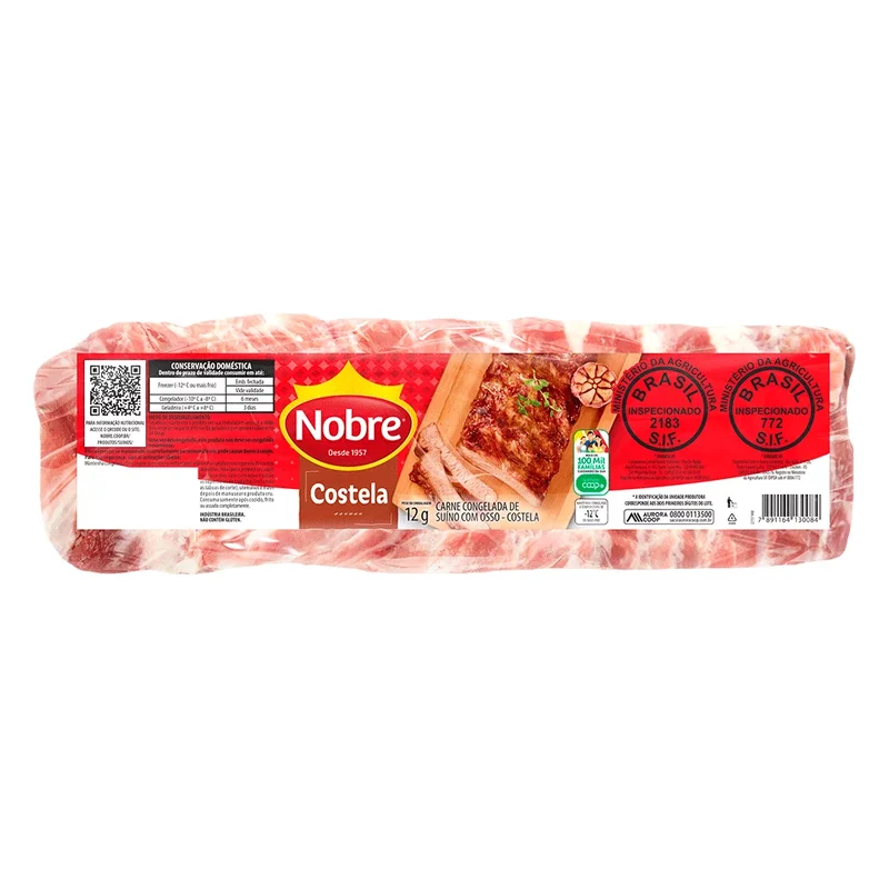 Costela Suína Congelada Nobre 16kg