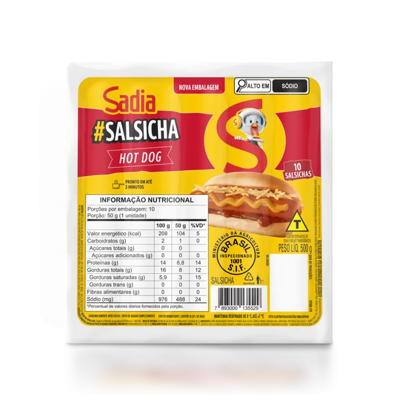 Salsicha Resfriada 500g Sadia
