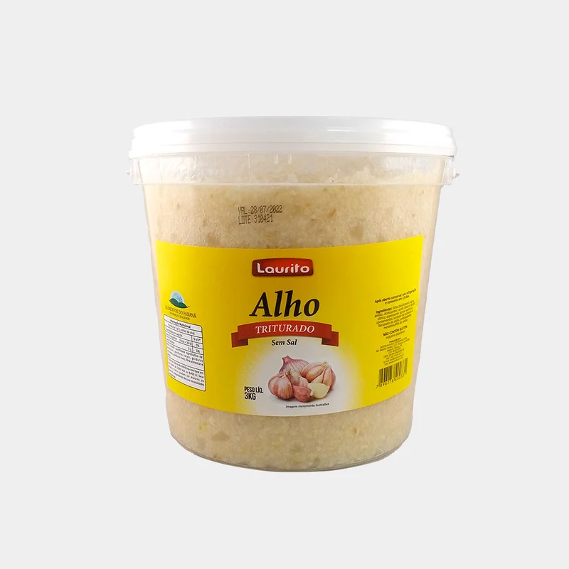Alho Triturado Balde 3Kg