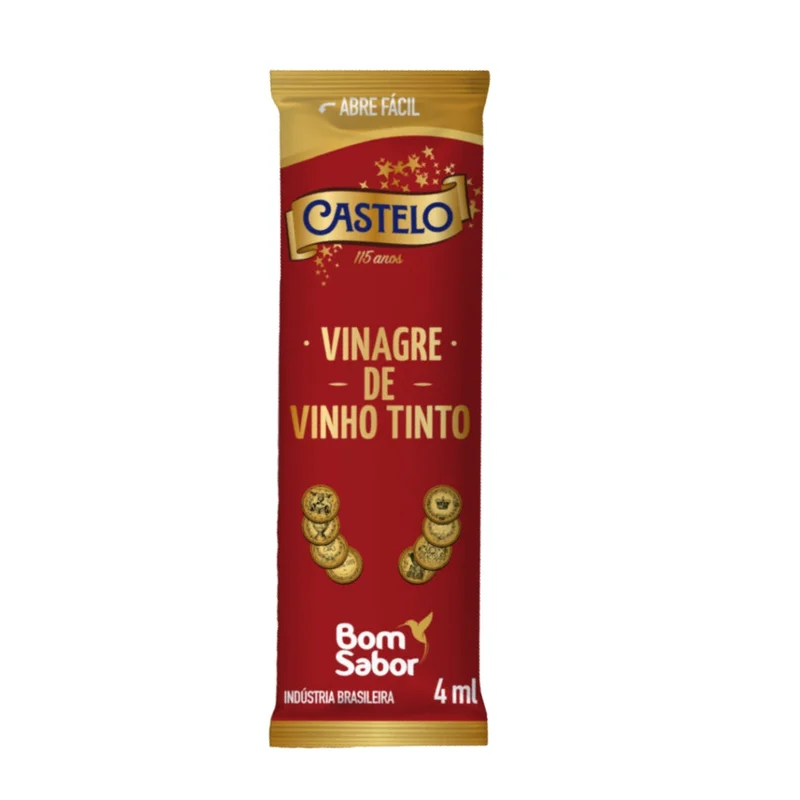 Vinagre Sachê Vinho Tinto Castelo