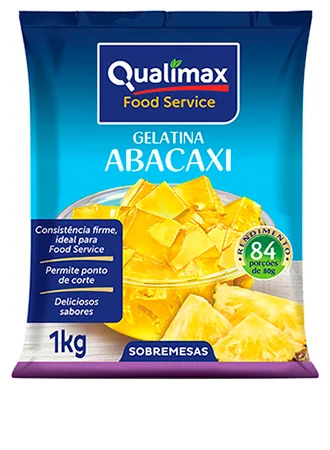 Gelatina Abacaxi 1kg Qualimax