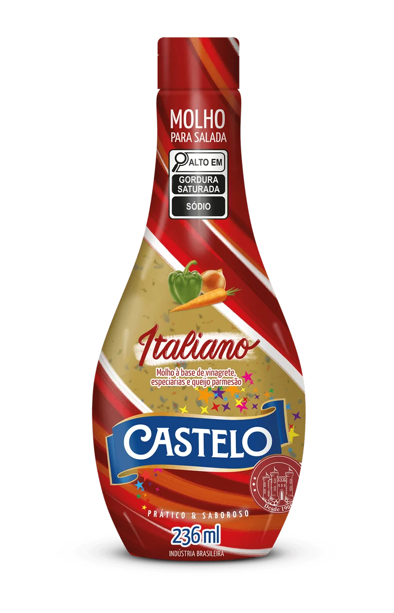 Molho Salada Italiano Castelo