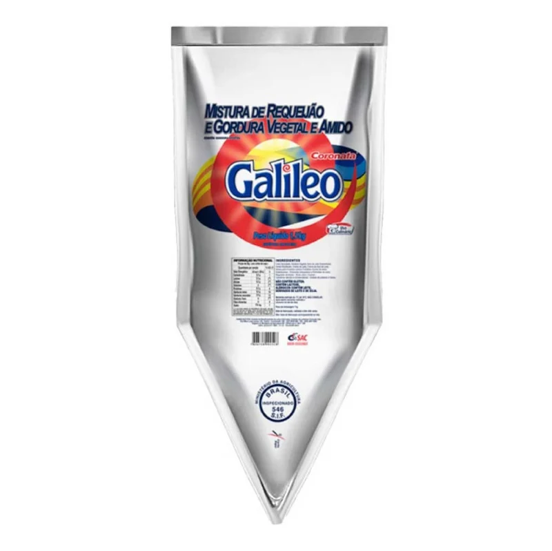 Requeijão e Gordura Vegetal e Amido Galileo