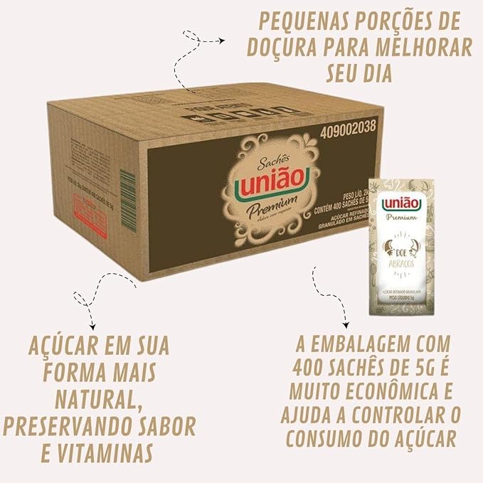 Açucar Sachê União 400Und
